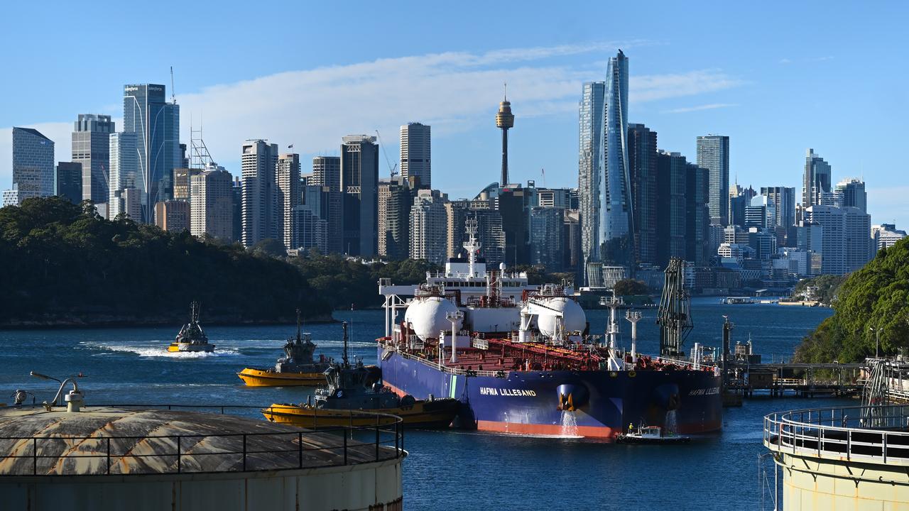 An oil tanker in Sydney (file image)