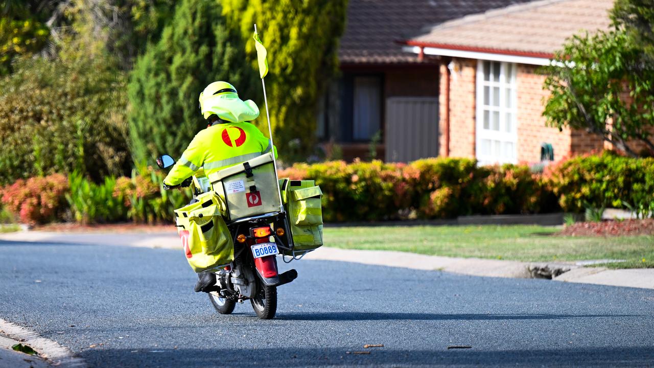 postie on street