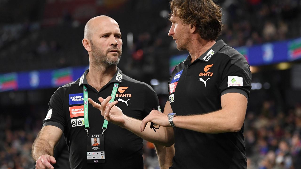 (L-R) Mark McVeigh and James Hird.