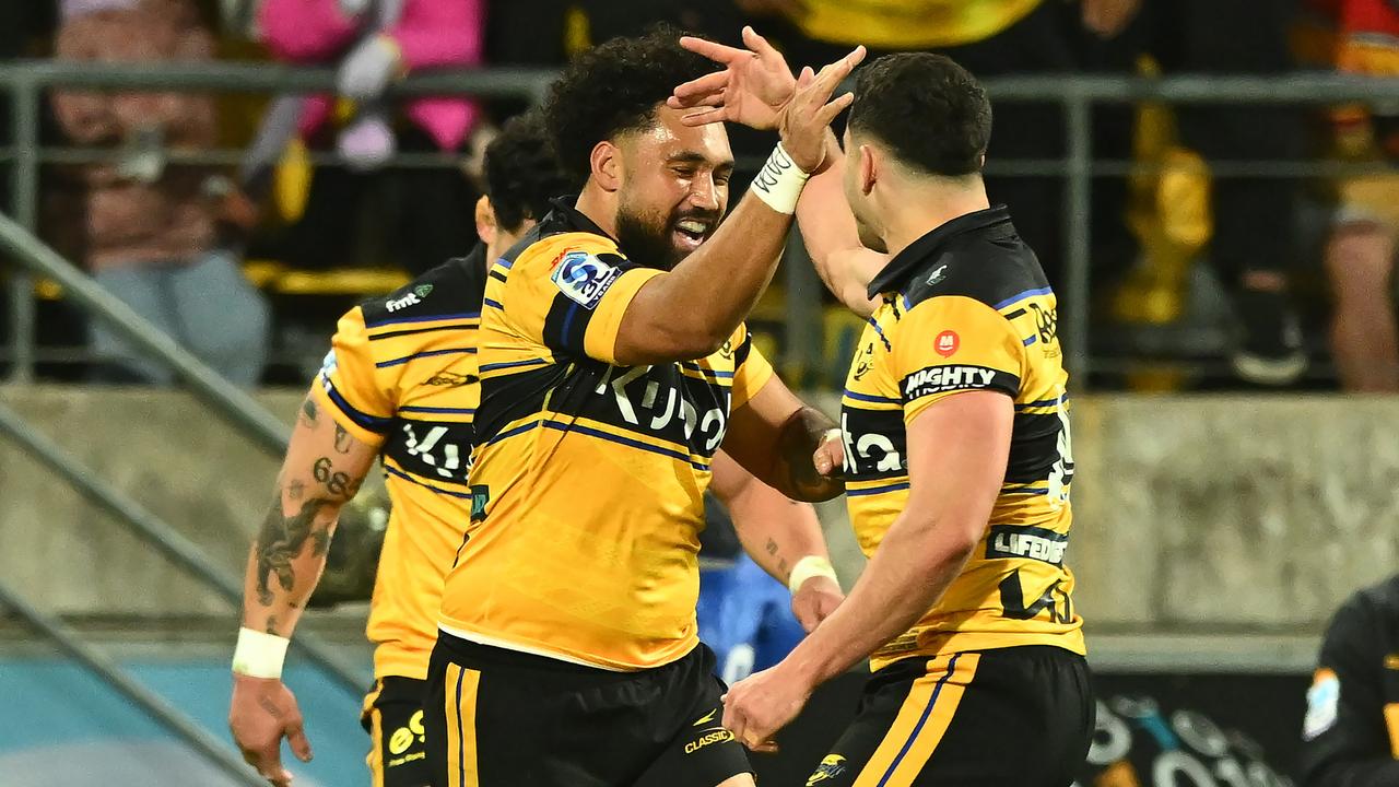 Hurricanes players celebrations.