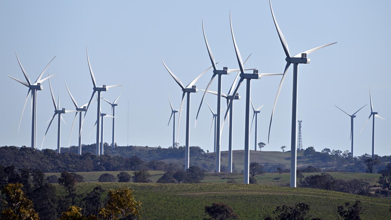 Power-generating windmill turbines (file image)