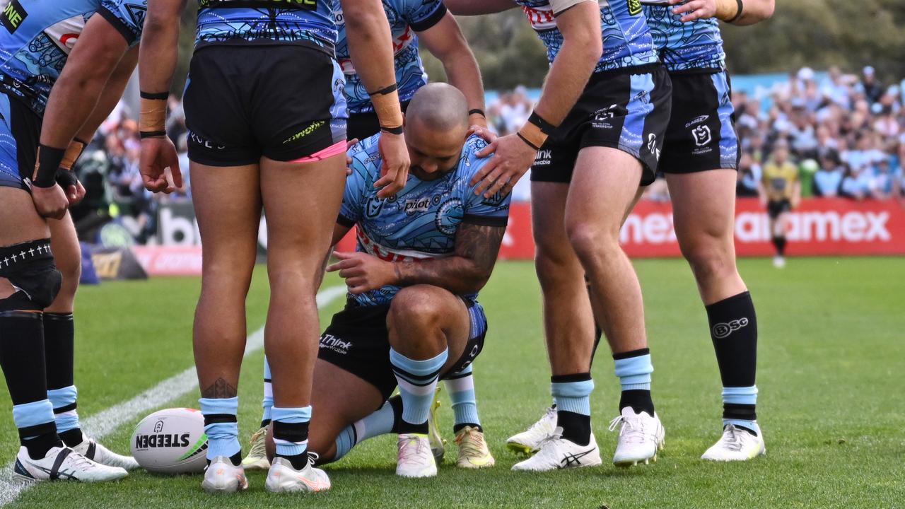 Cronulla players.