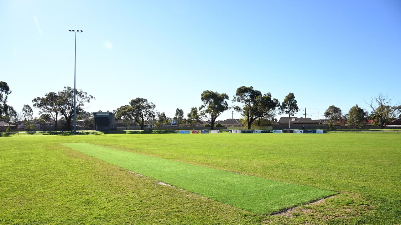 A cricket pitch at Lalor Recreation Reserve