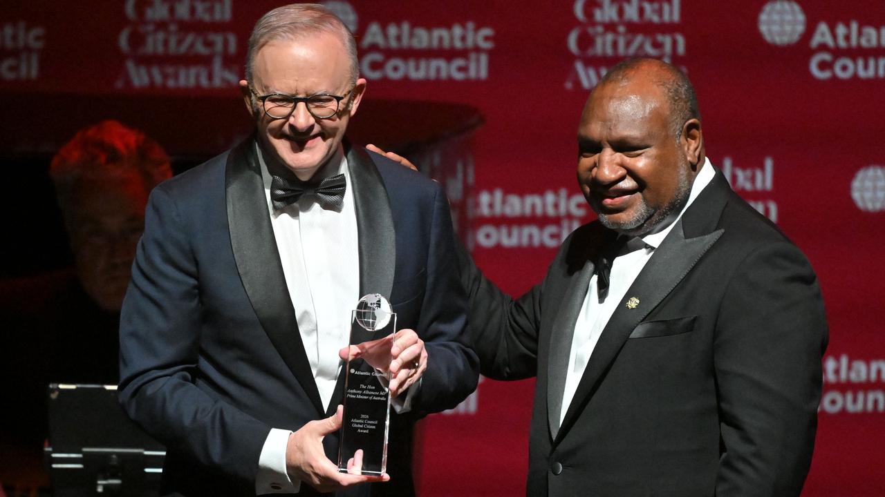 Anthony Albanese and James Marape
