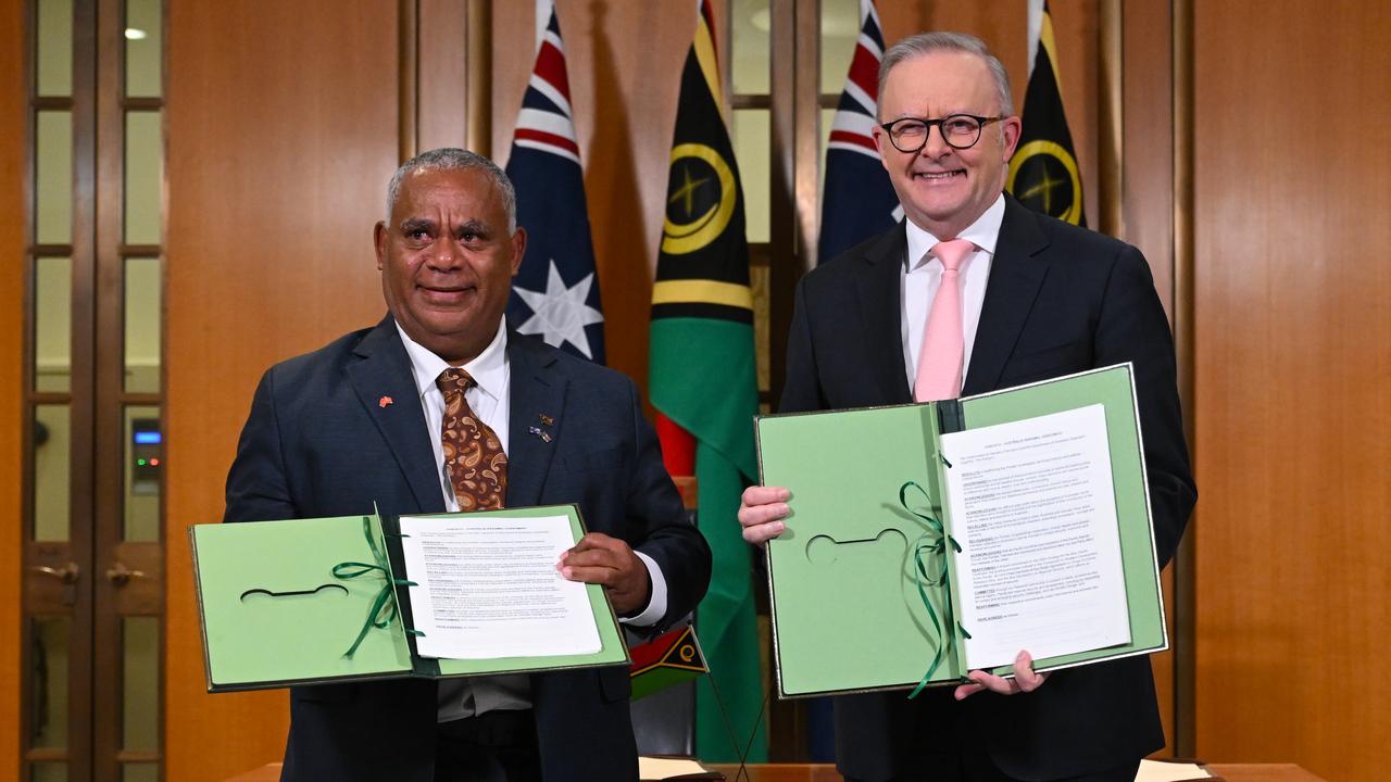 Jotham Napat and Anthony Albanese