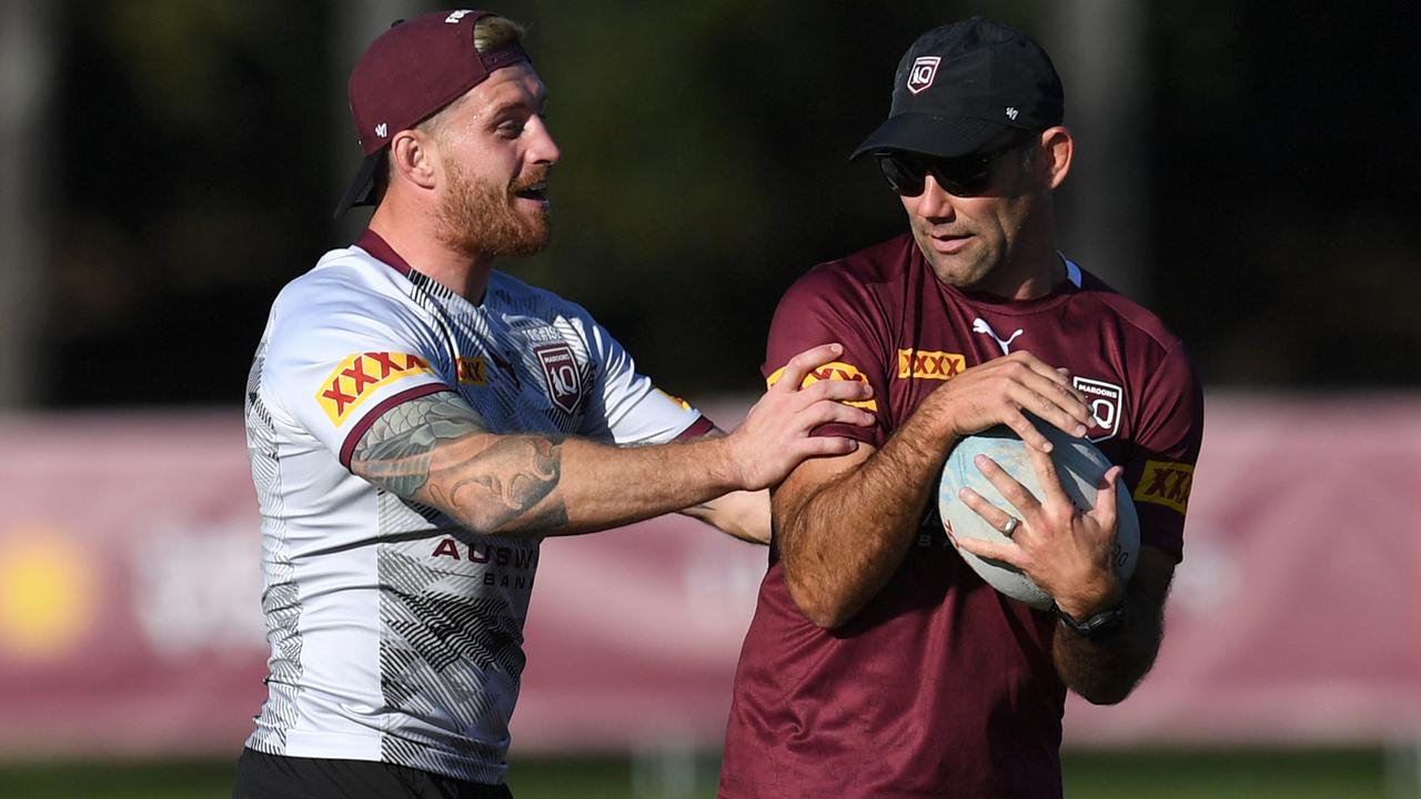 Cameron Munster has a close encounter with Cameron Smith