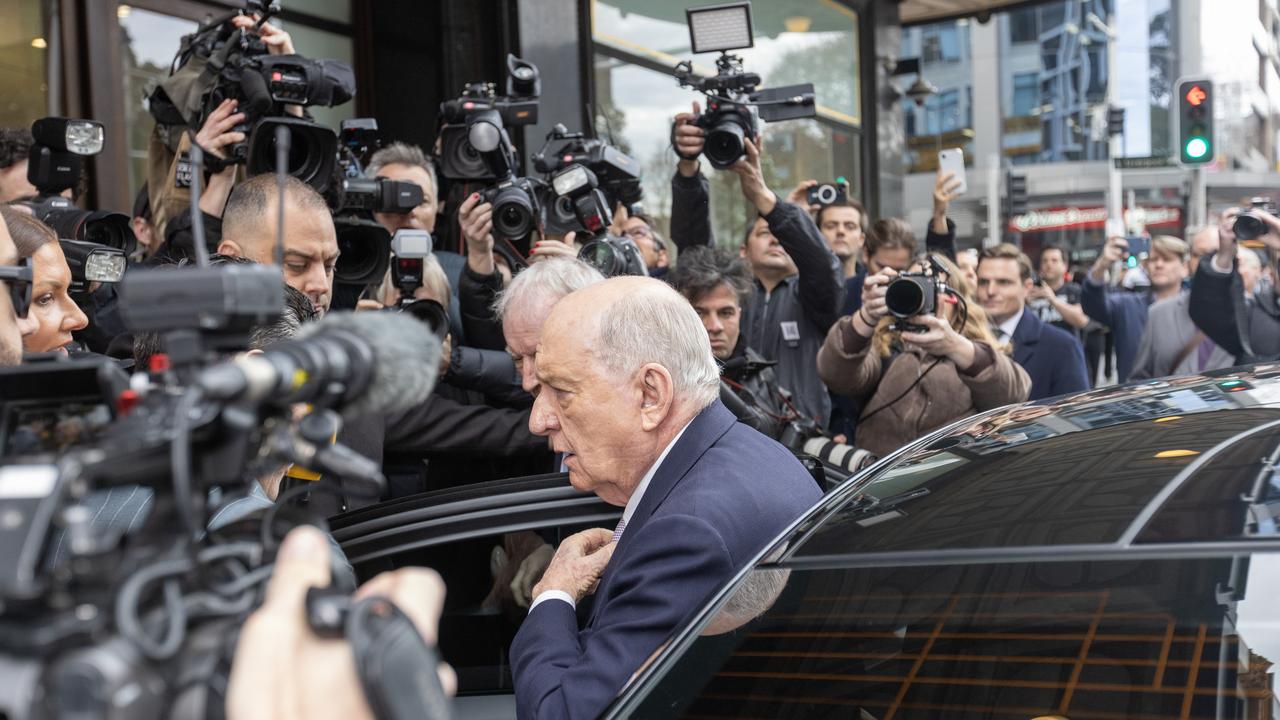 Alan Jones arrives at court