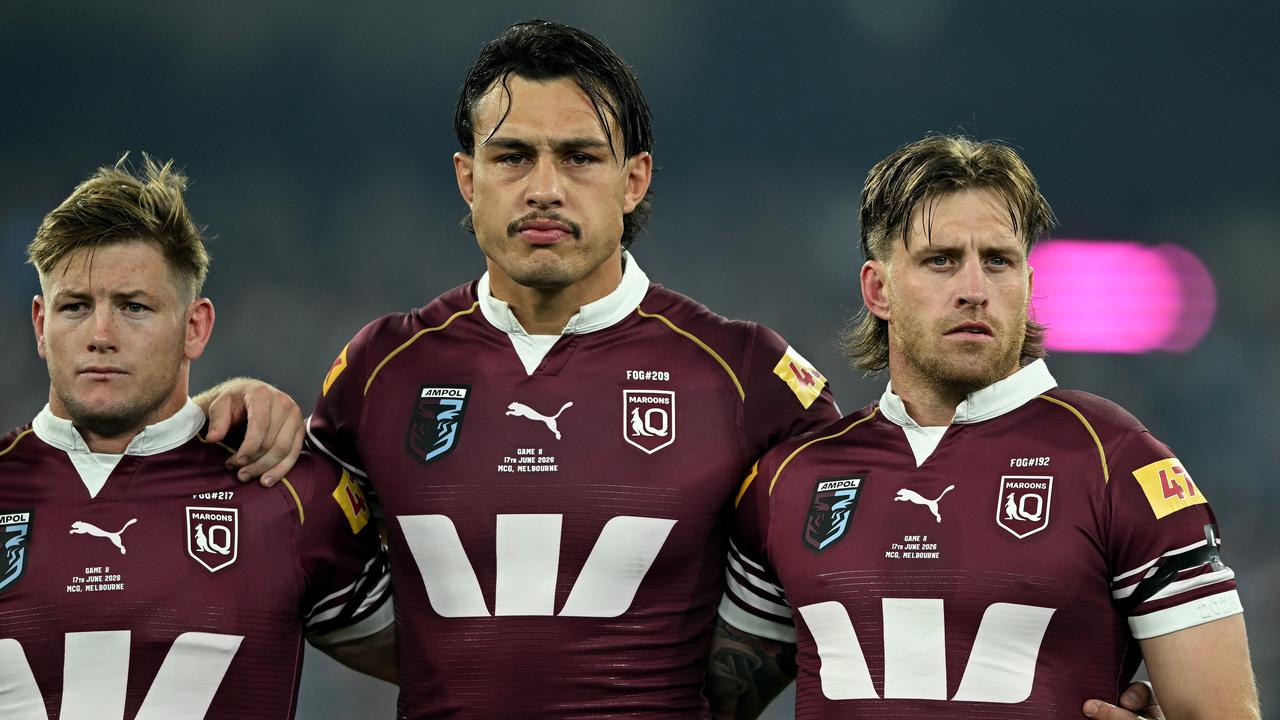 (L-R) Harry Grant, Tino Fa'asuamaleaui and Cameron Munster.
