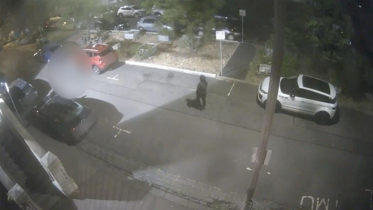 CCTV of the crime scene (file)