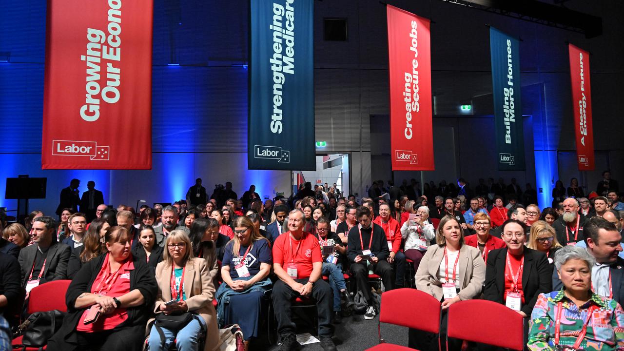 Delegates during the ALP national conference