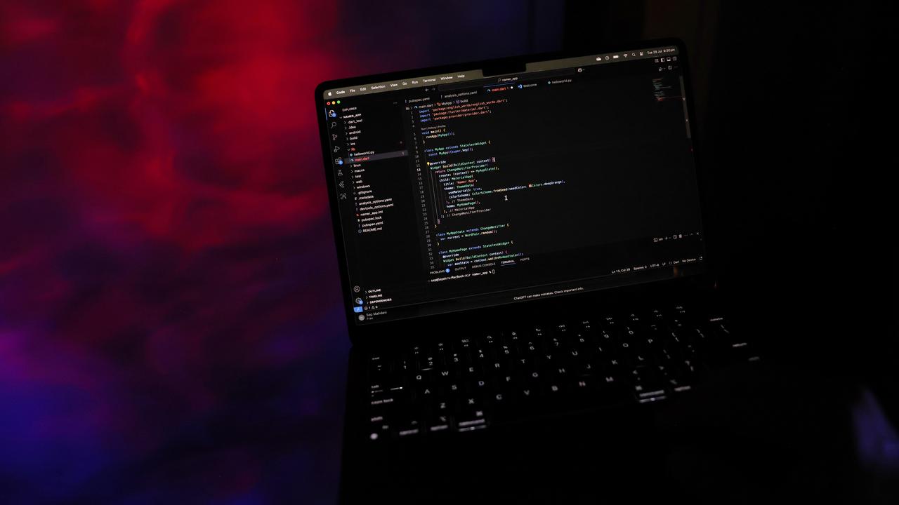 An image of code displayed on a computer screen (file image)