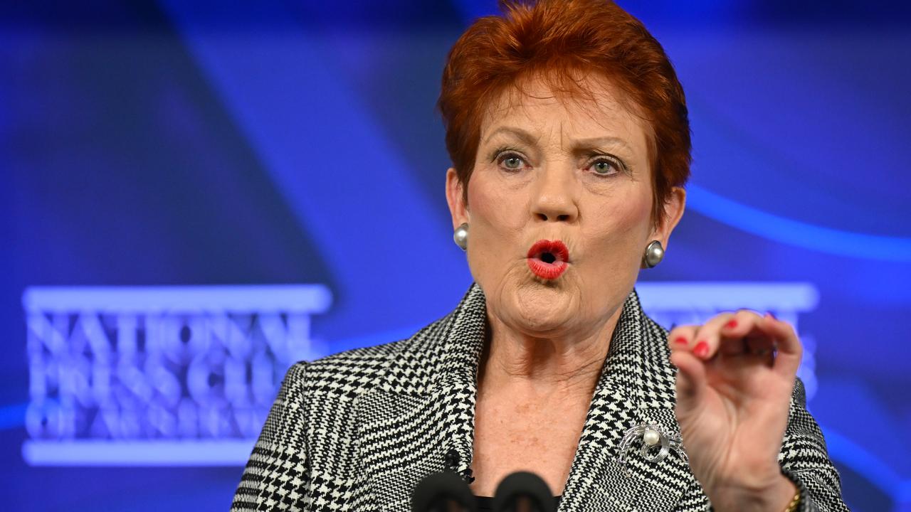 One Nation leader Pauline Hanson