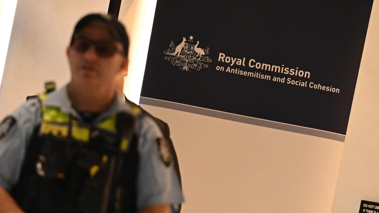 Signage at the royal commission (file image)
