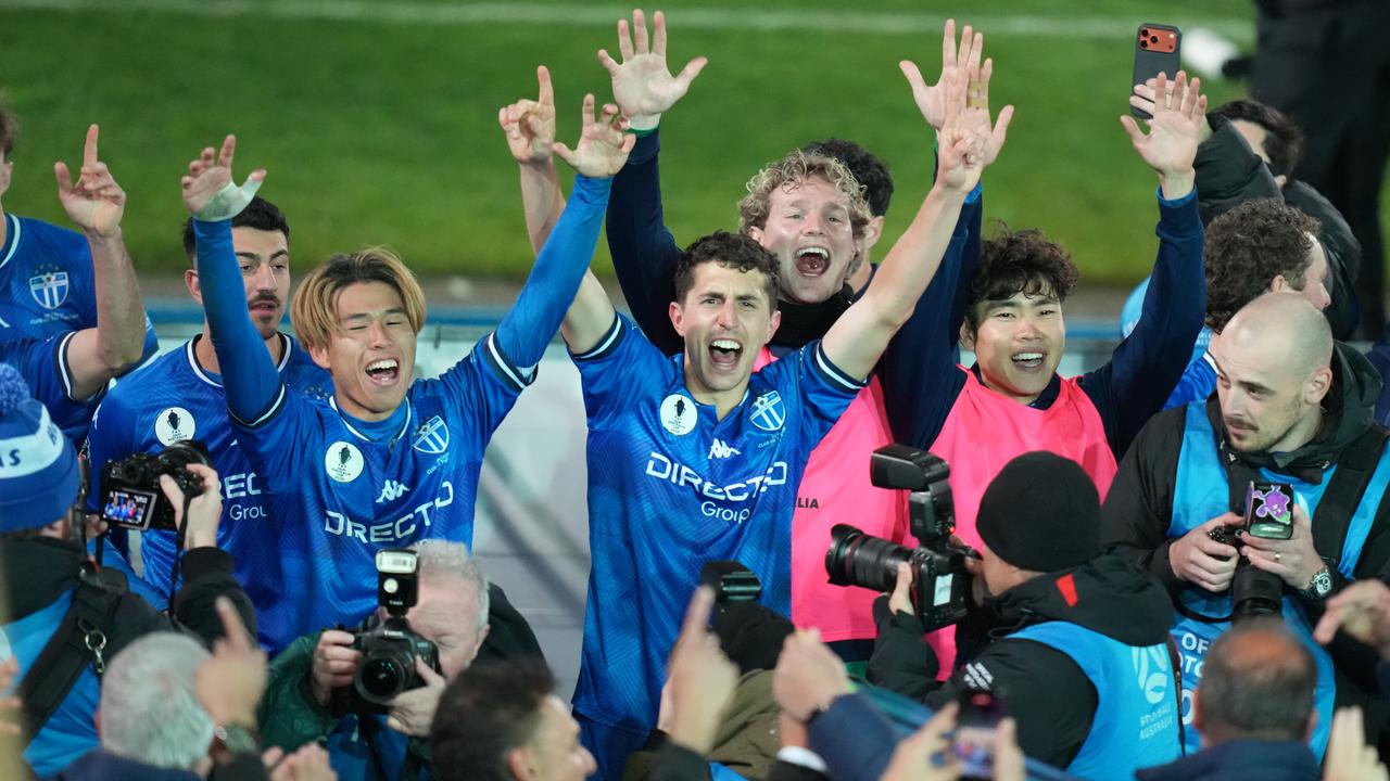South players celebrate.