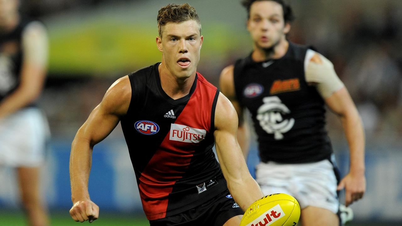 Jake Melksham played 114 games for Essendon.