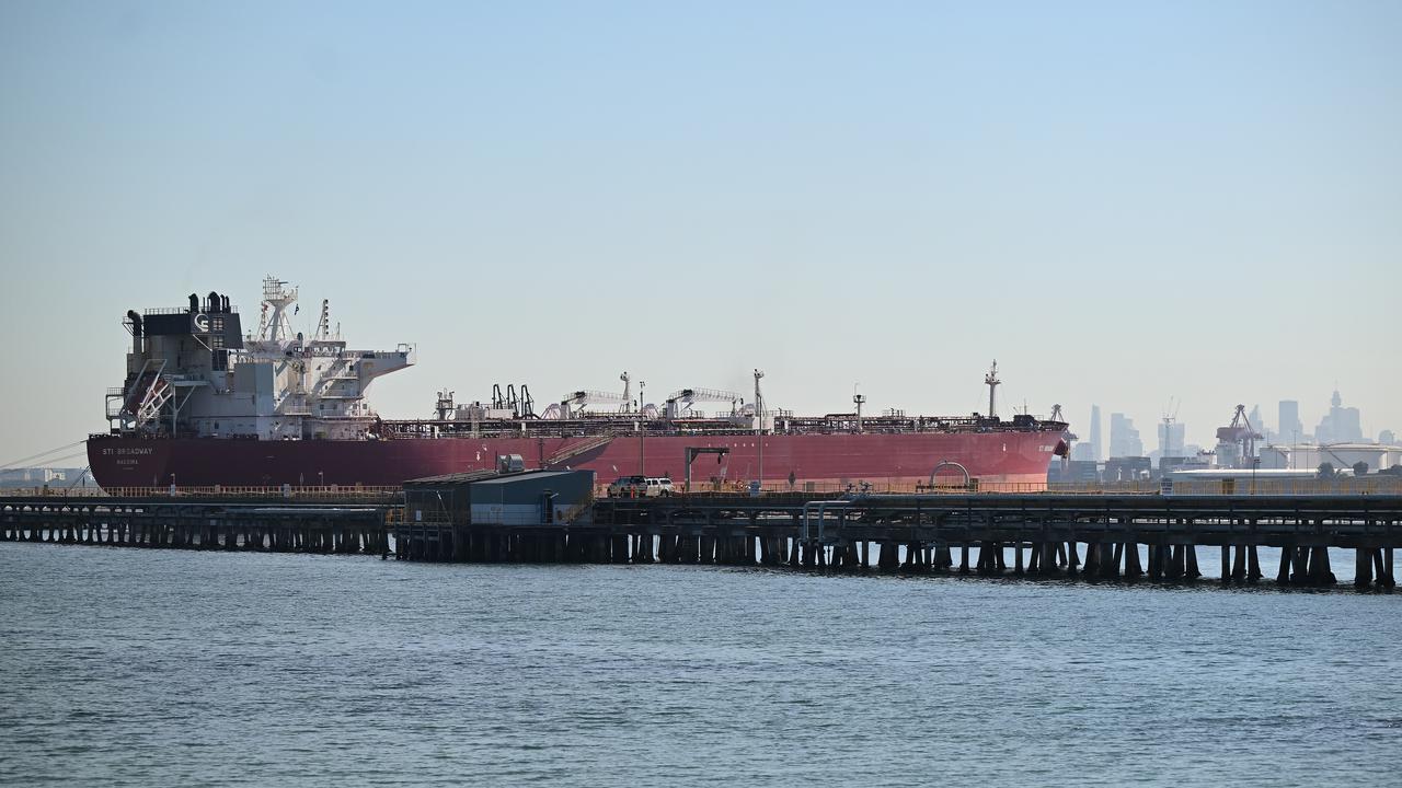 An oil tanker