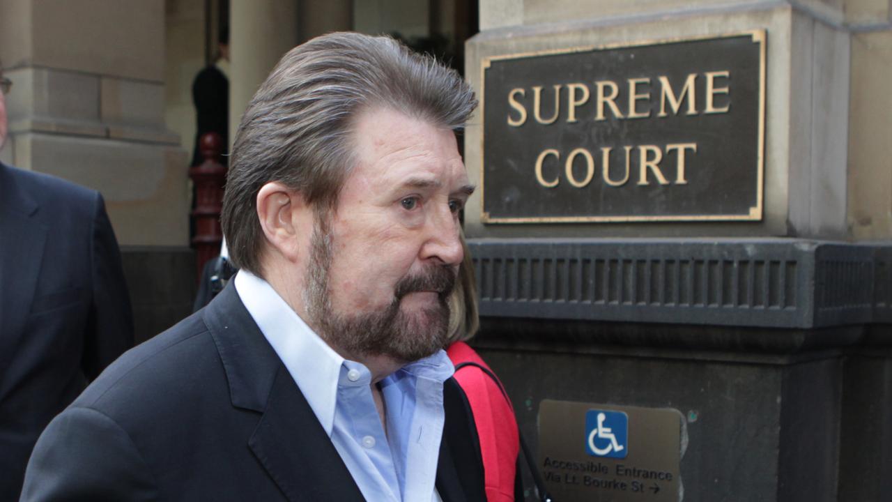 Derryn Hinch leaves the Melbourne Supreme Court