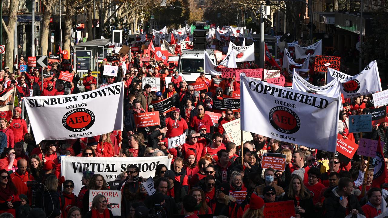 Protesting teachers