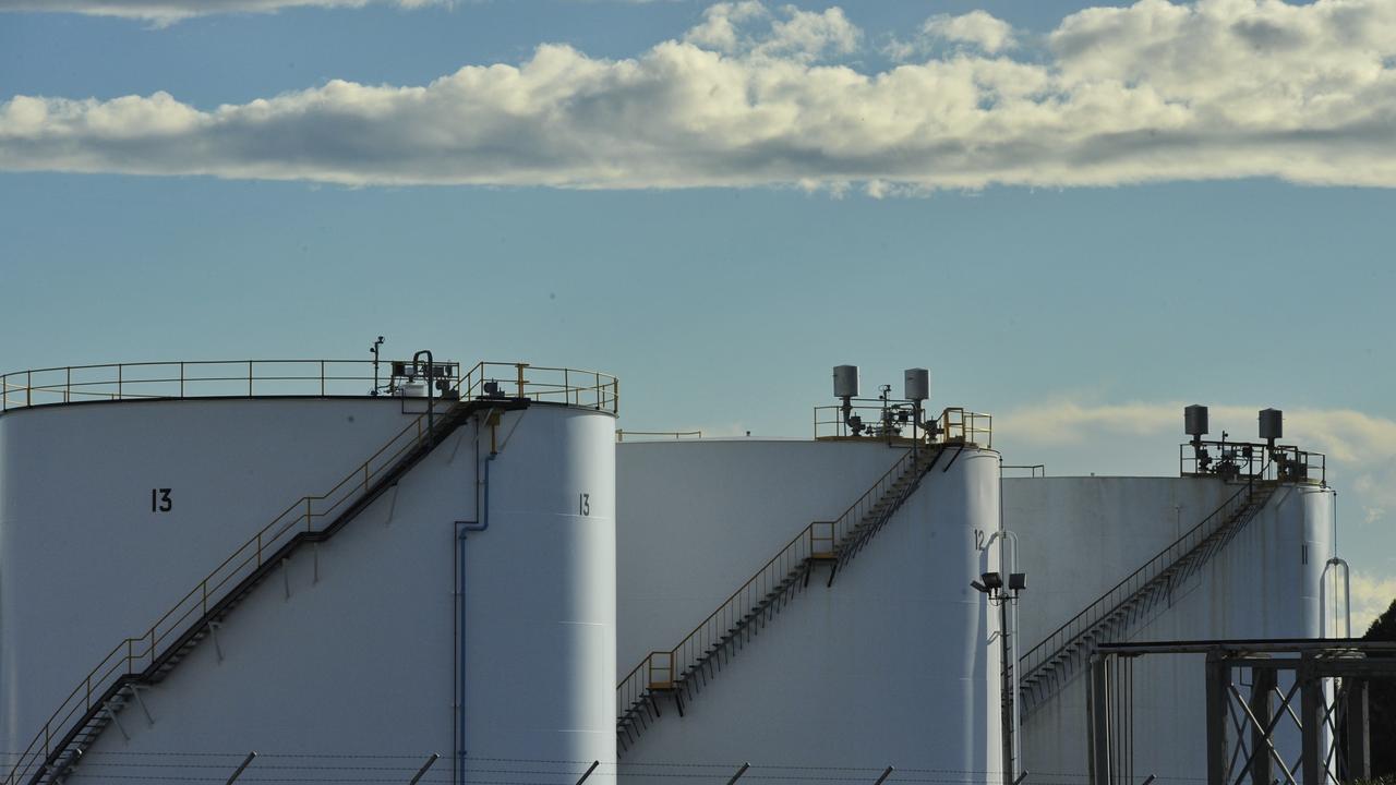 Oil storage tanks in Sydney