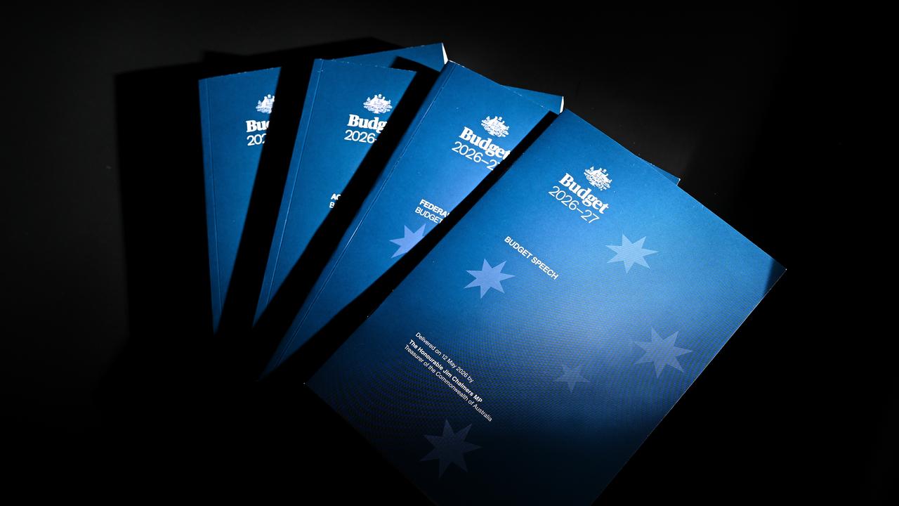 A generic photo of the Budget papers.