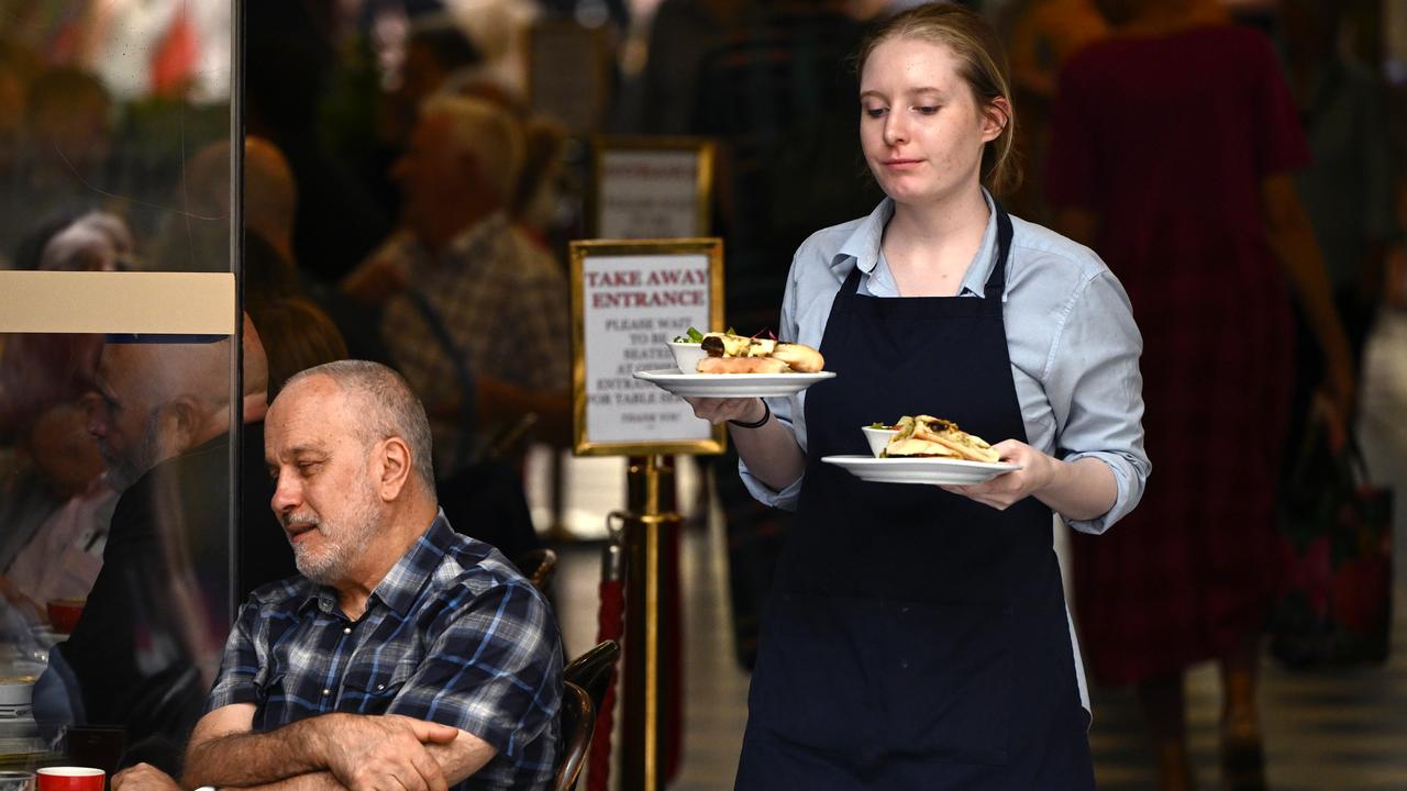 A cafe worker