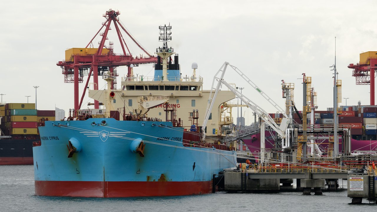 a bulk petroleum fuel ship