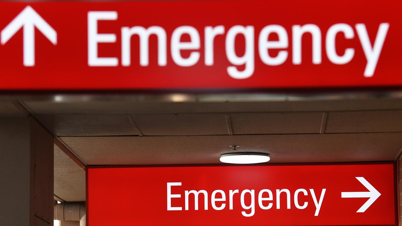 Emergency department signage (file image)