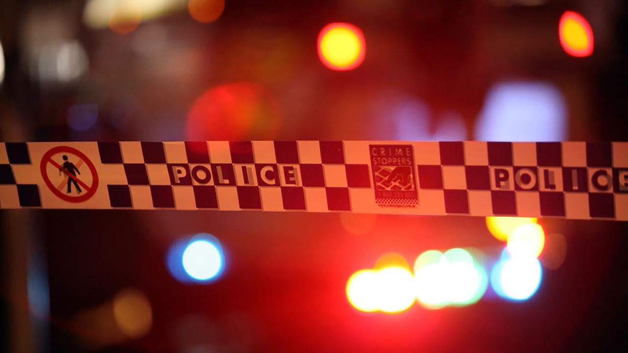Police tape at a crime scene (file image)