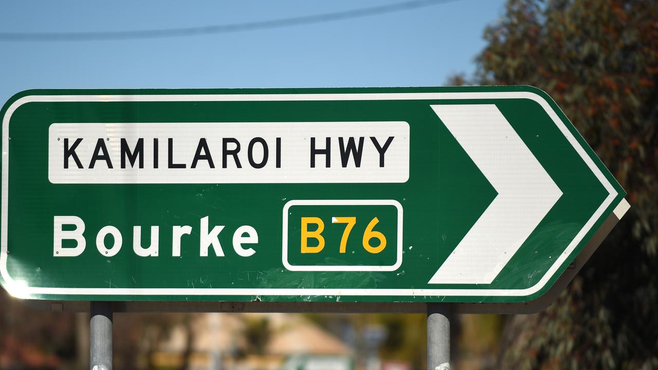 A sign for Bourke 