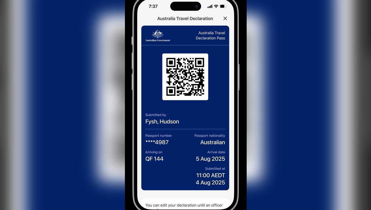 Arrival card 