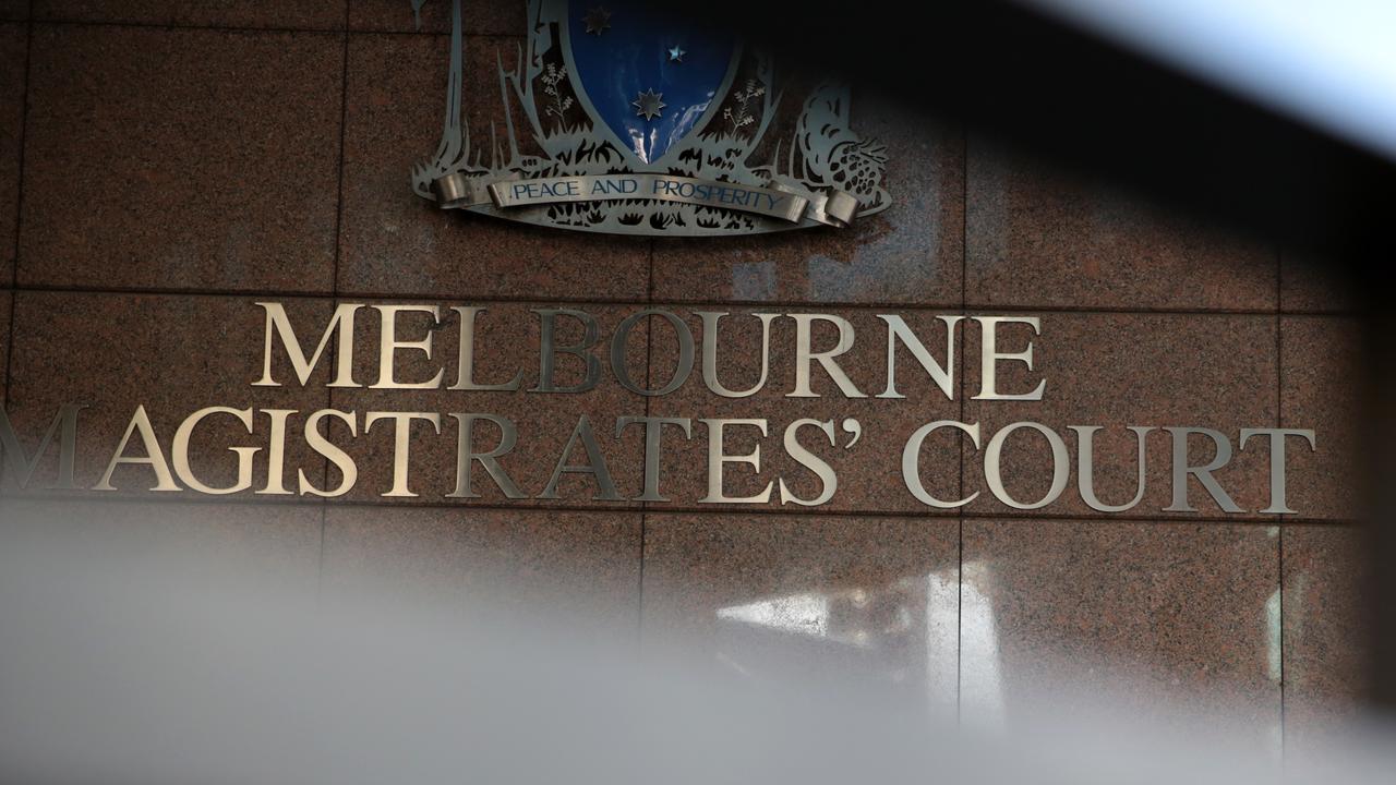 Signage at Melbourne Magistrates Court (file image)