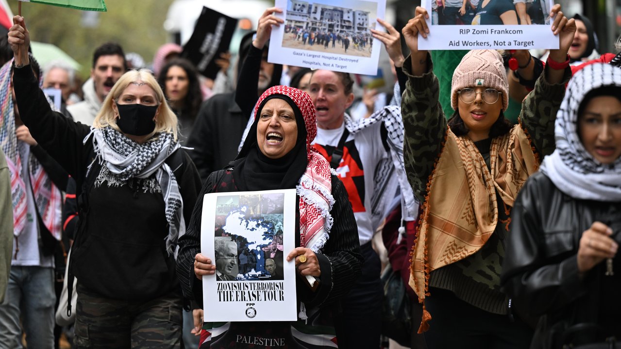 FREE PALESTINE MELBOURNE PROTEST