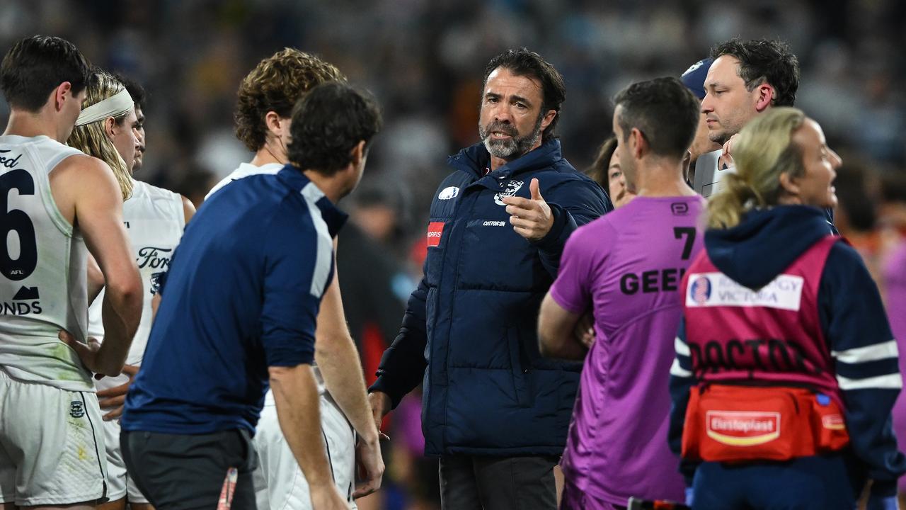 Geelong head coach Chris Scott