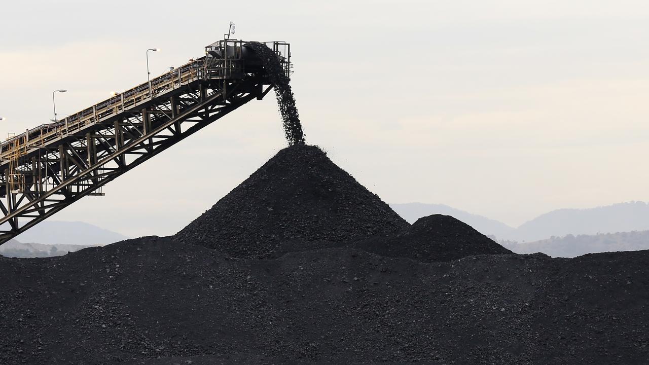 Coal being stockpiled (file image)