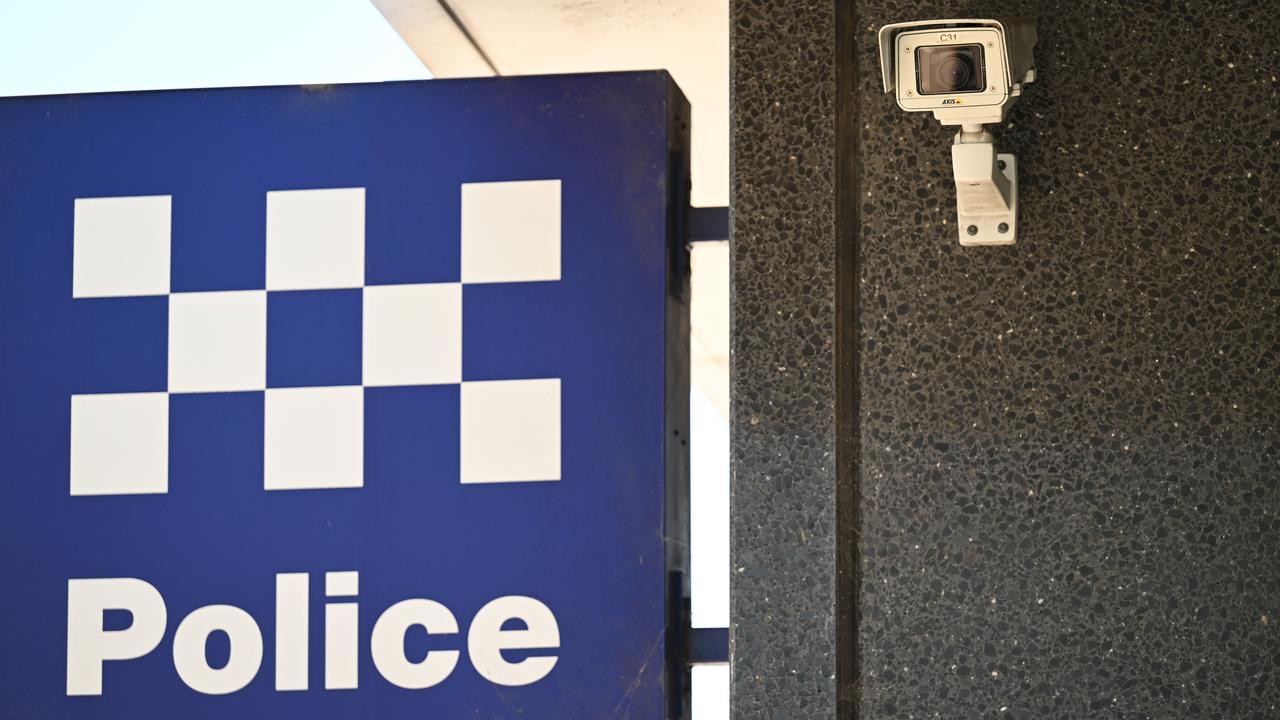 NSW Police sign and security camera