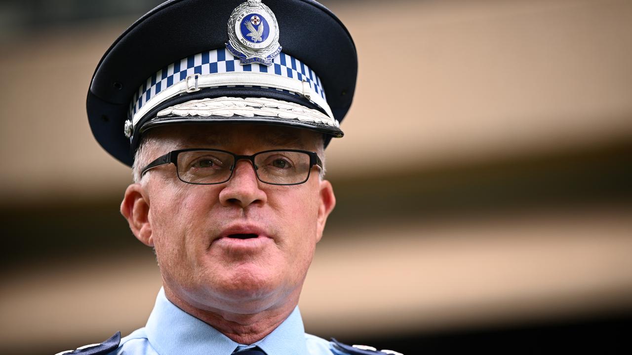 NSW Police Commissioner Mal Lanyon (file image)