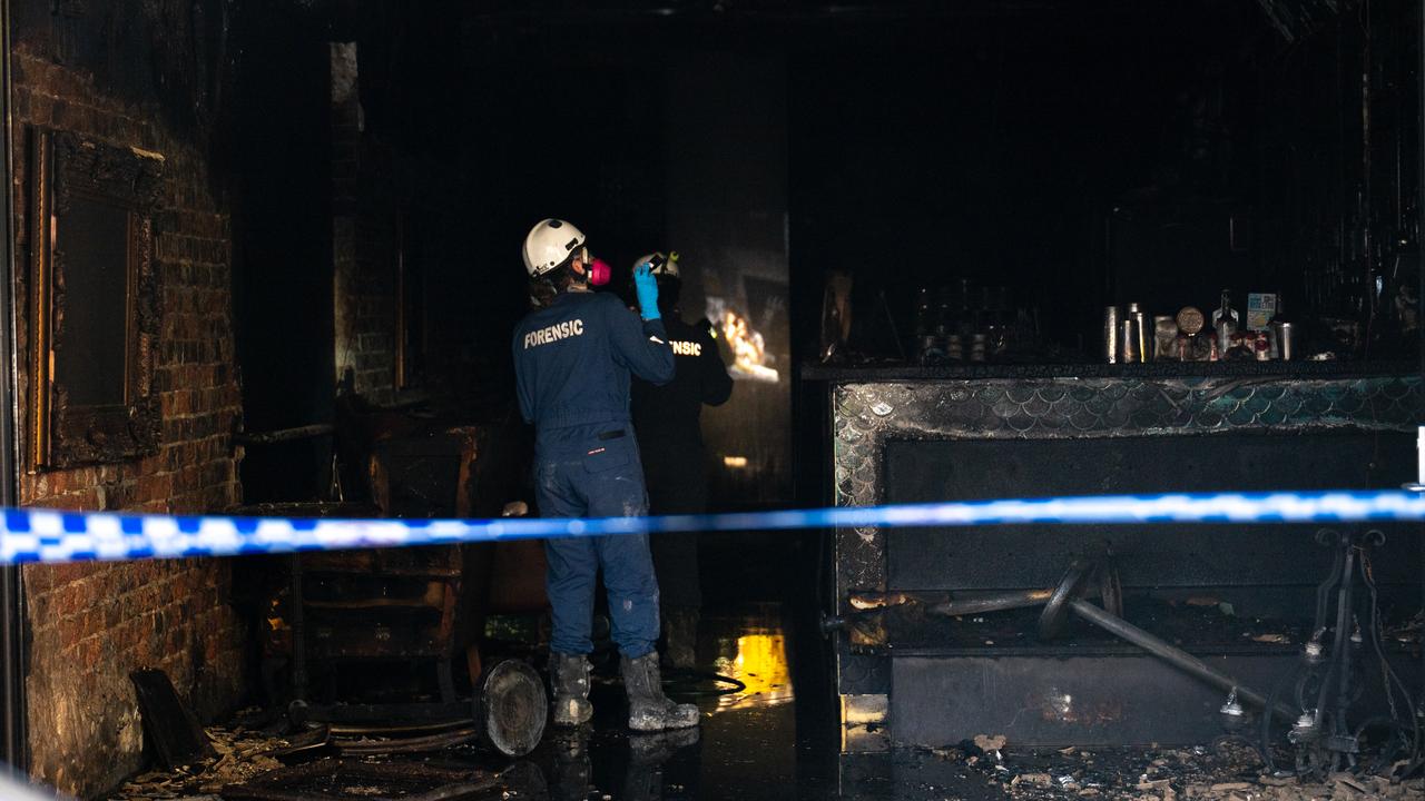 Suspected firebombing of a bar in Melbourne