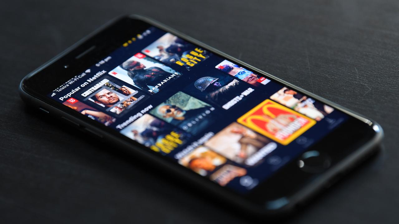 Stock image of a Netflix app on an iPhone in Melbourne