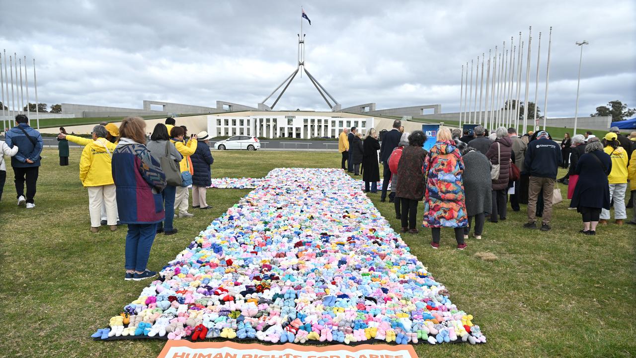 Anti-abortion rally in Canberra