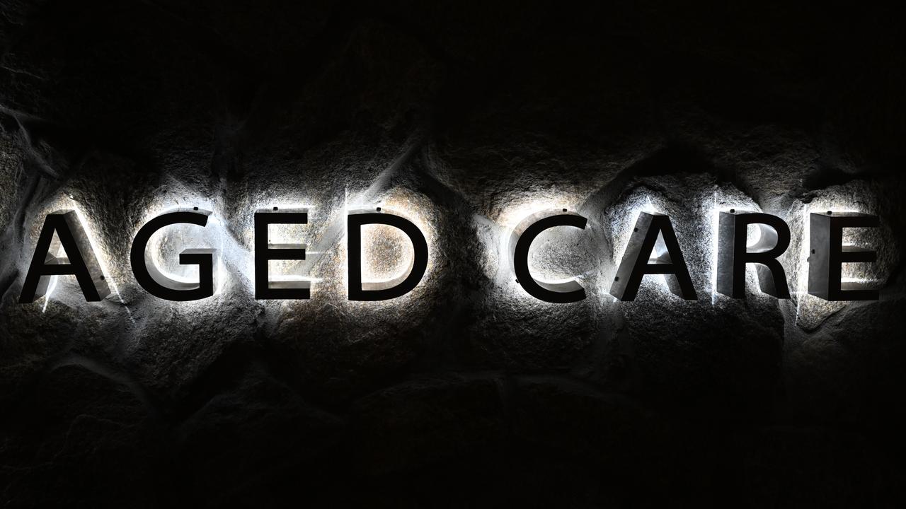 A sign at an Aged Care facility