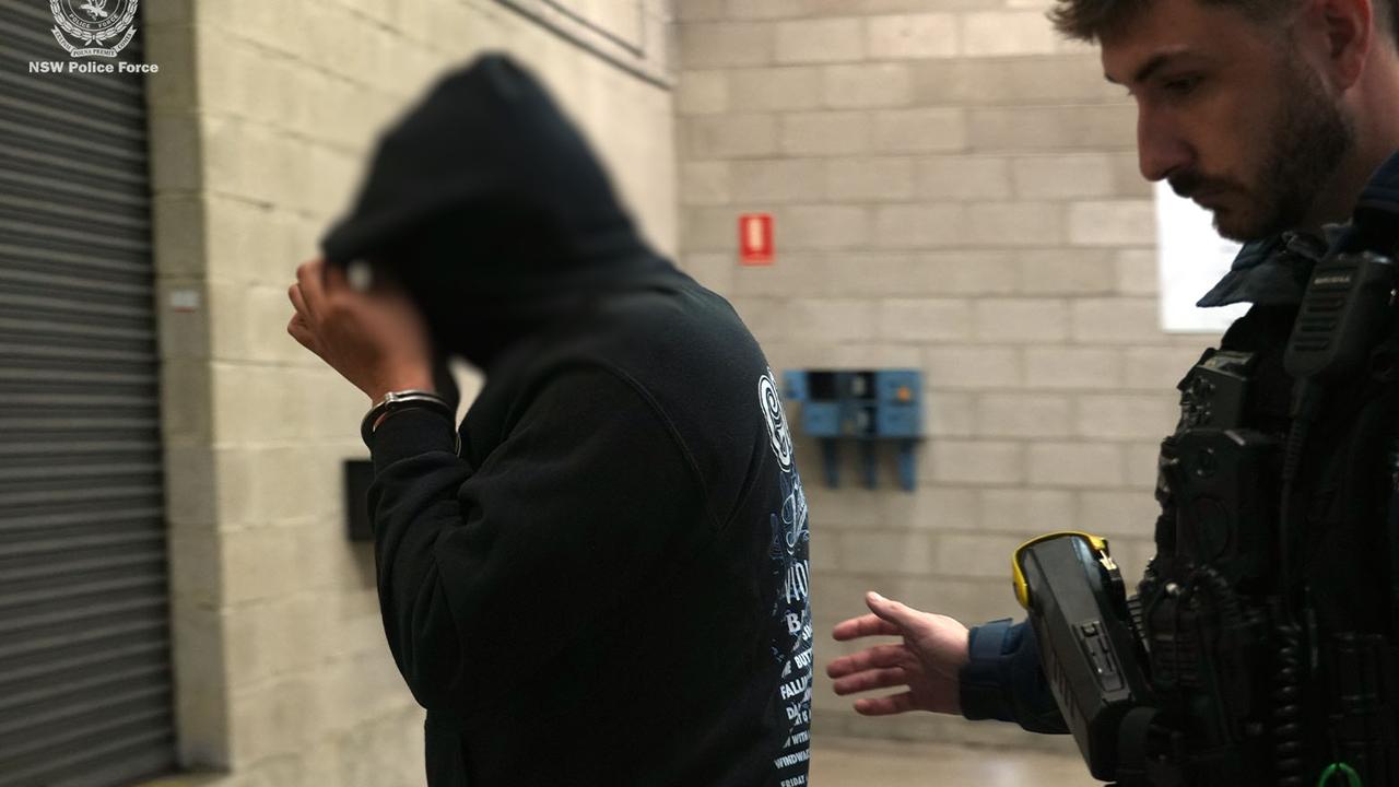Nathaniel Ballesta being arrested