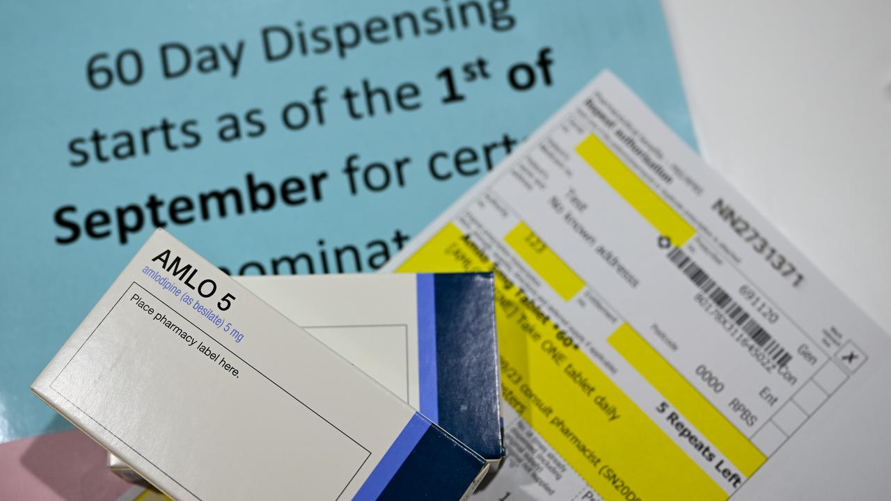 Medicines at a pharmacy