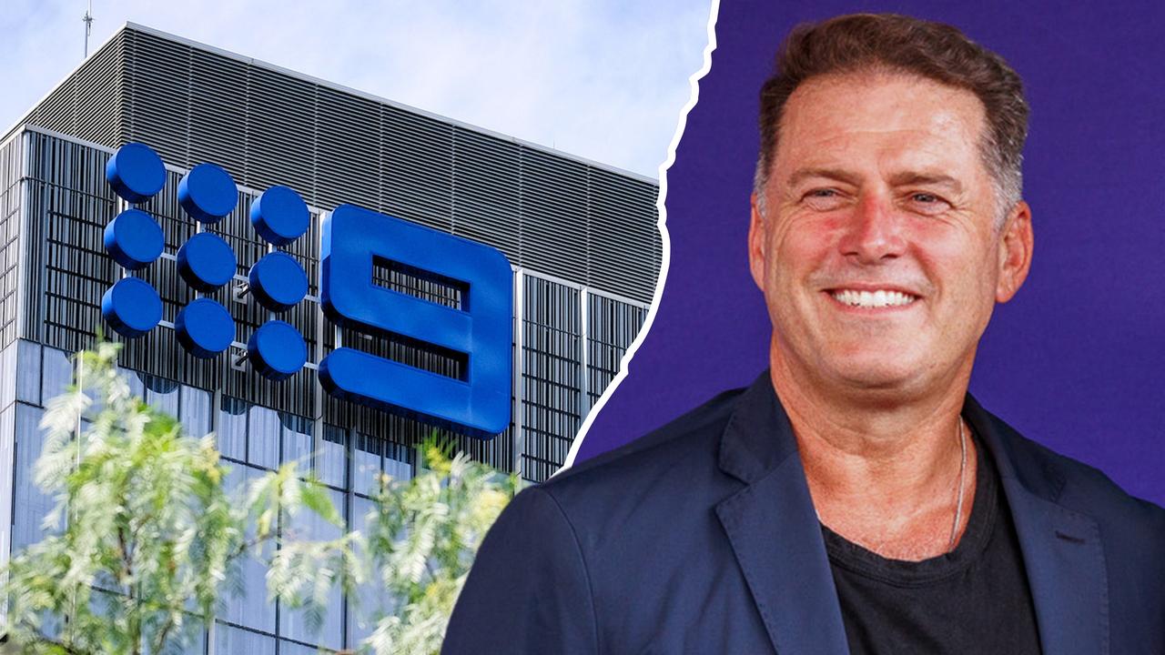Nine Network logo and Karl Stefanovic