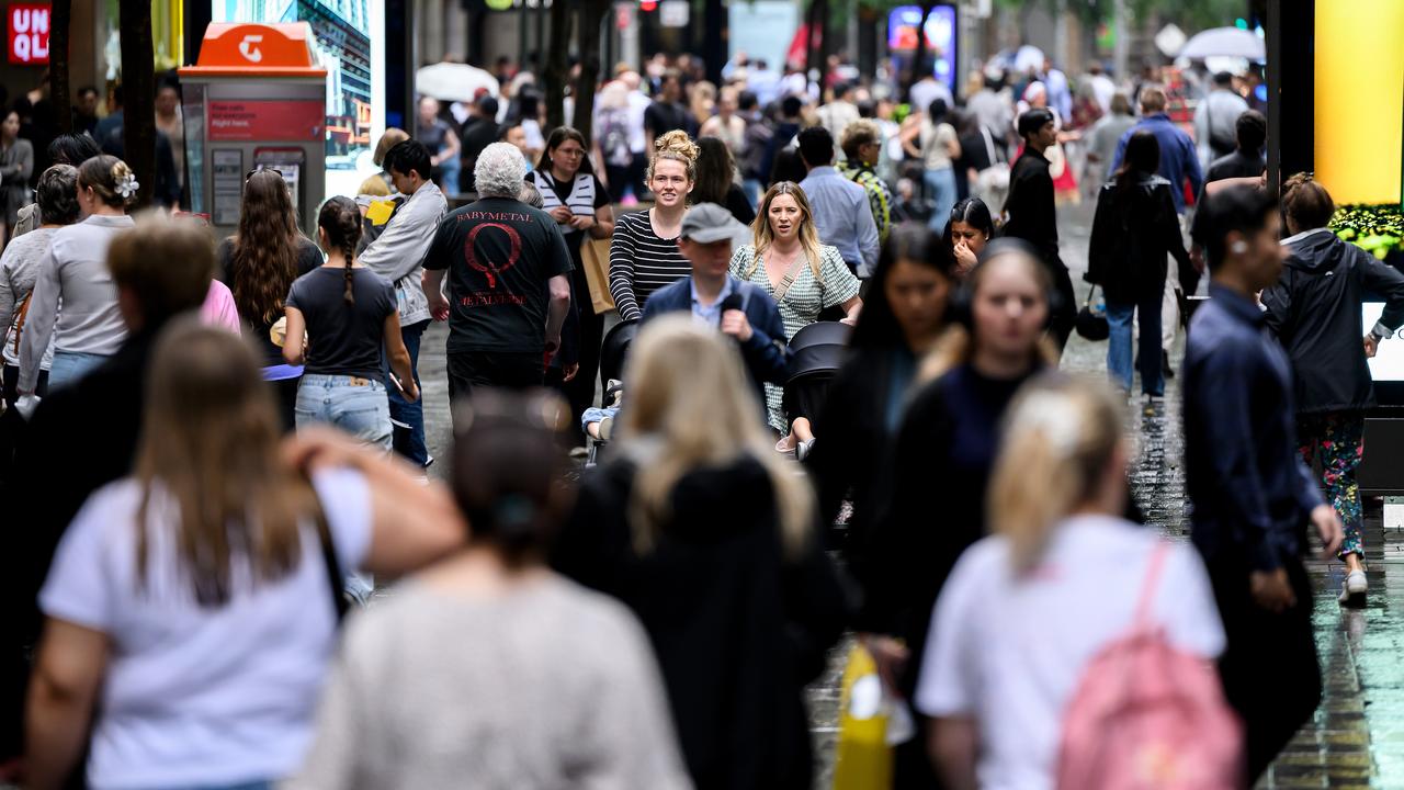 Shoppers in Sydney