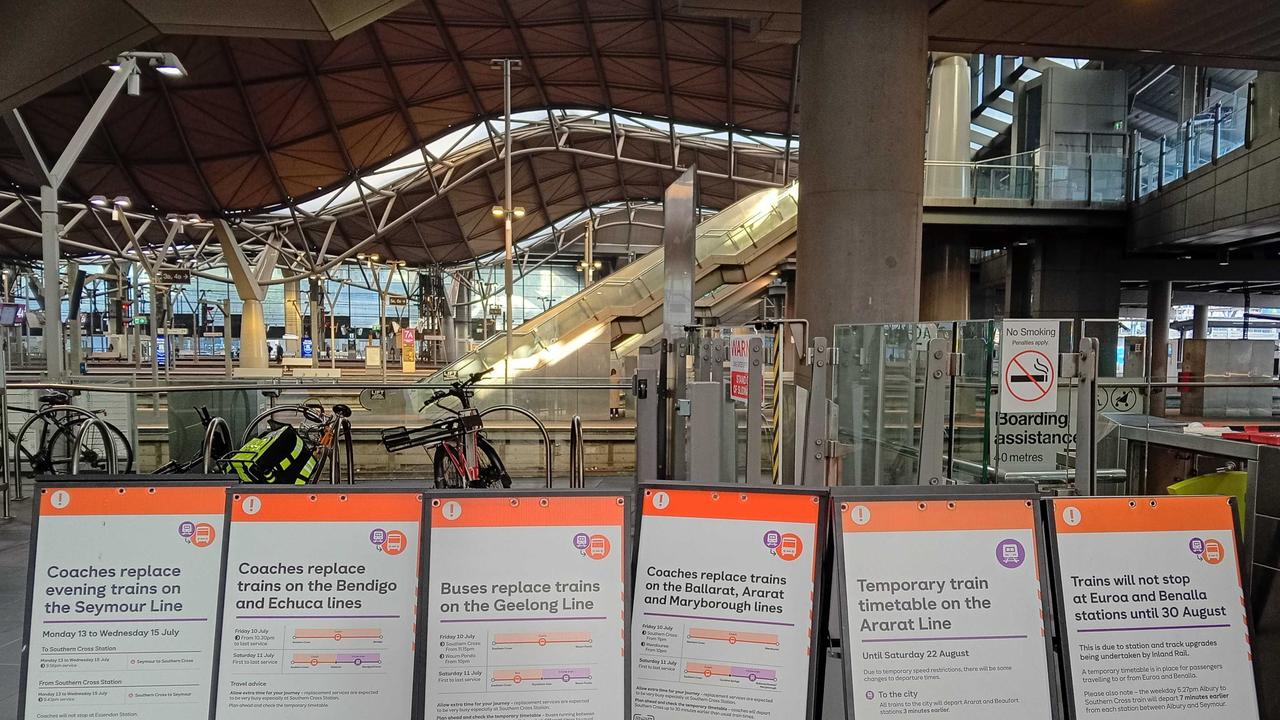 Disrupted services signs