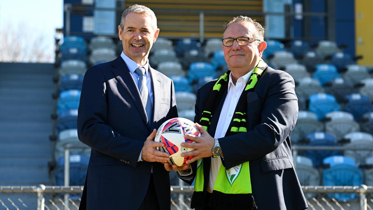 APL chair Stephen Conroy and ASG chief Theo Fotopoulos.
