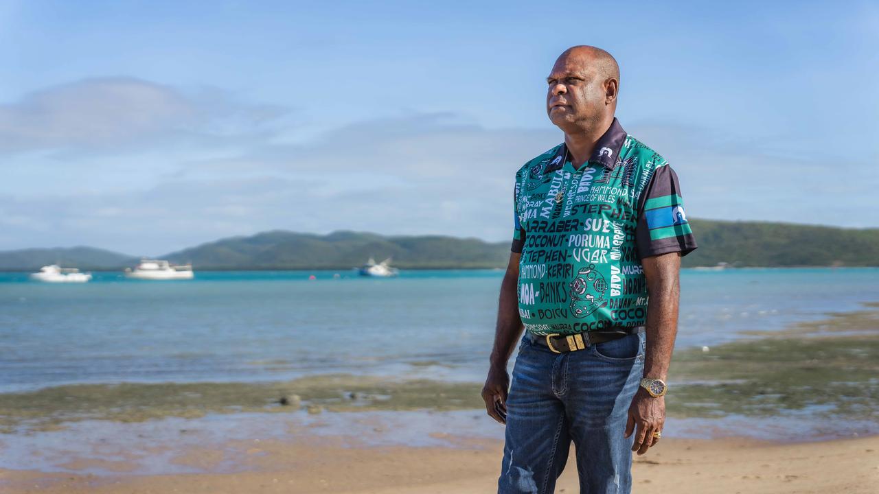 Uncle Pabai Pabai on a beach
