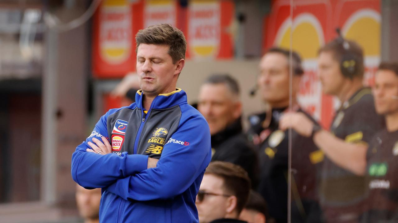 Andrew McQualter, head coach of the West Coast Eagles