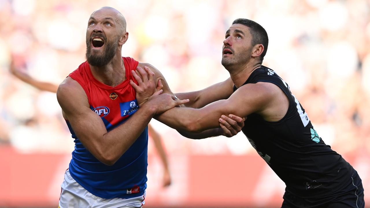 (L-R) Max Gawn and Marc Pittonet.