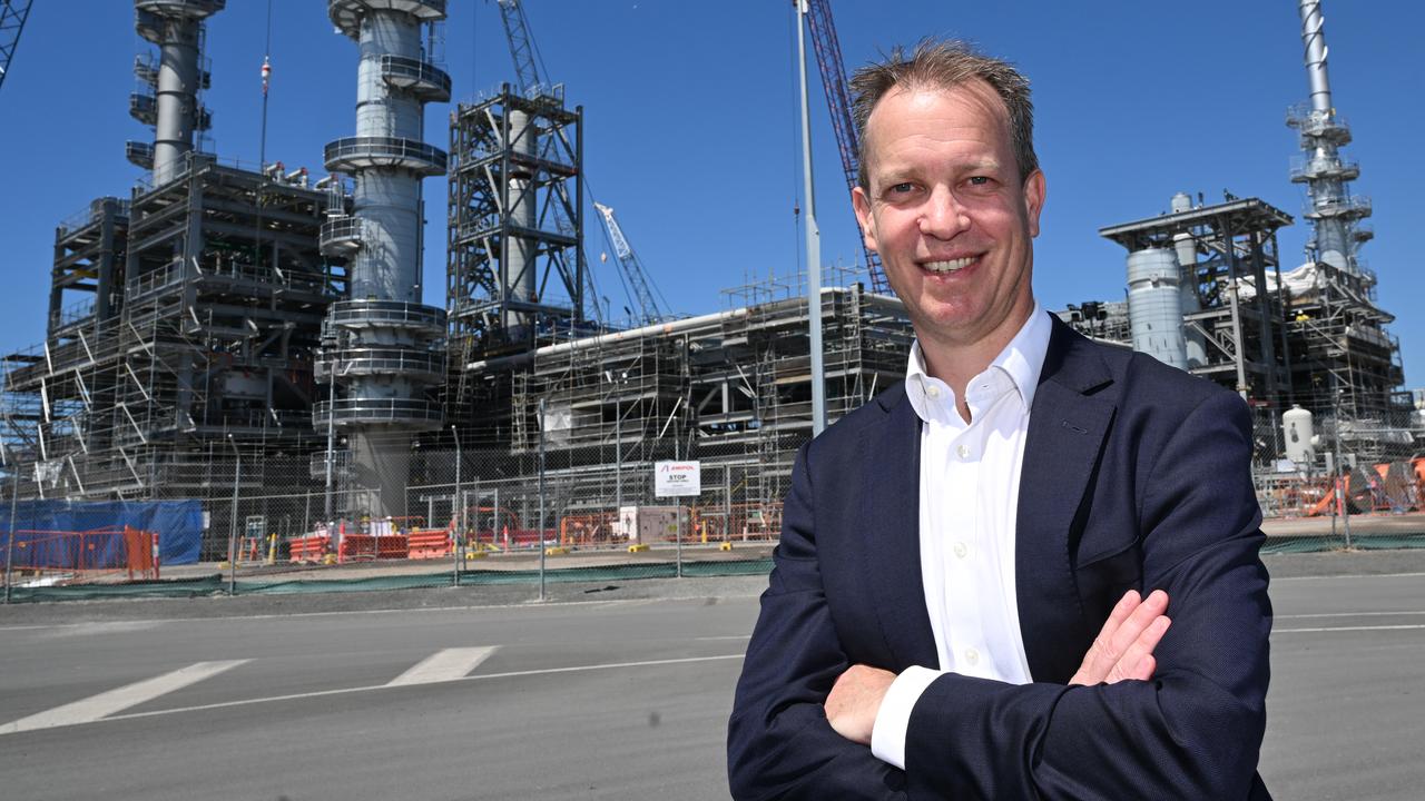 Ampol boss  Matthew Halliday at the Lytton Refinery